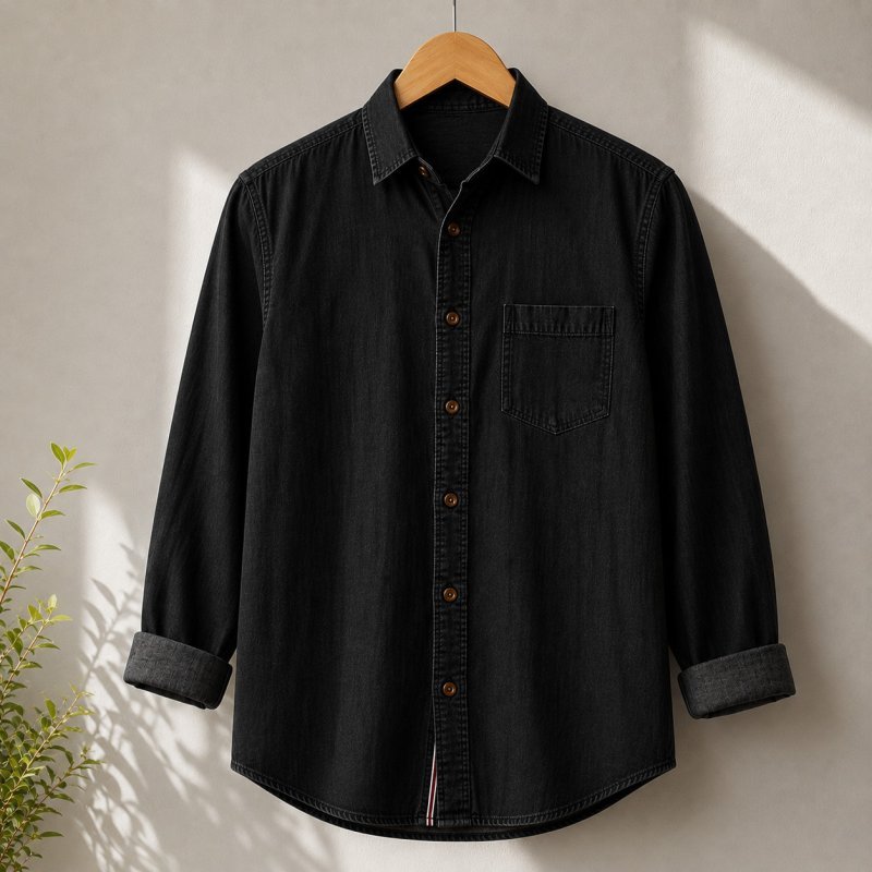 Black Denim Shirt